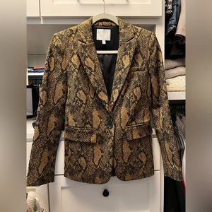 Joie Anilah Blazer in Python Print